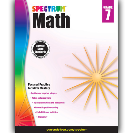 SPECTRUM Spectrum® Math Workbook, Grade 7 704567